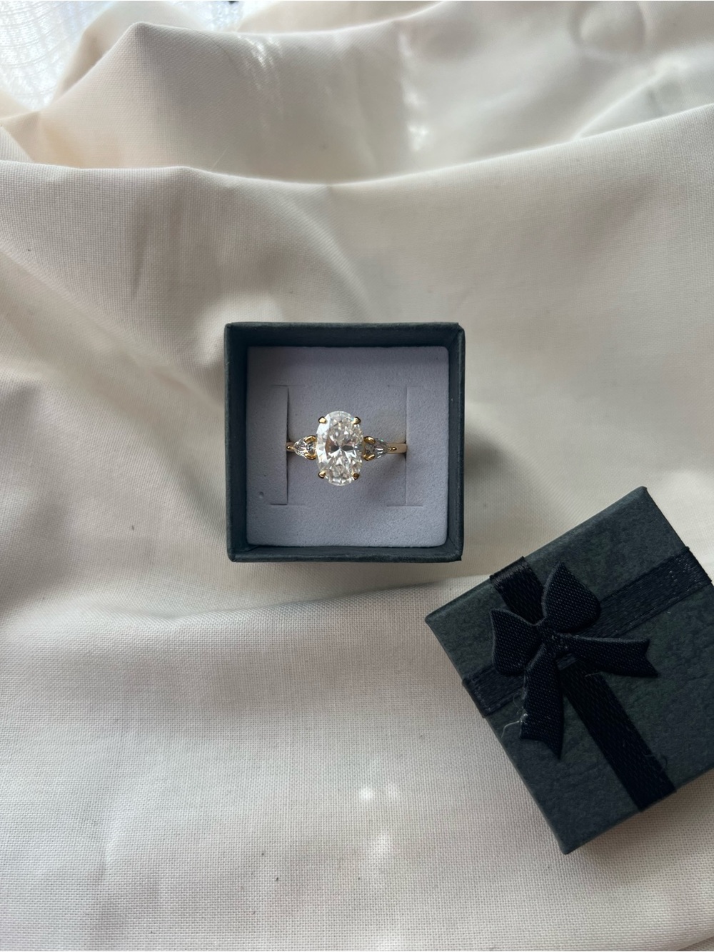 Gold Oval Engagement Ring
